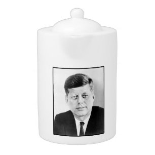 American President John Kennedy Presidential Photo Teapot