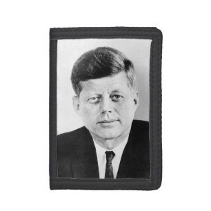 American President John Kennedy Presidential Photo Tri-fold Wallet
