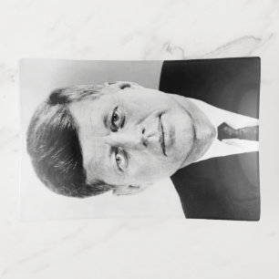 American President John Kennedy Presidential Photo Trinket Tray