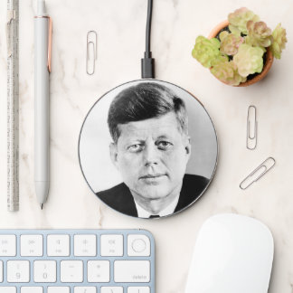 American President John Kennedy Presidential Photo Wireless Charger