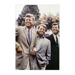 American President John Kennedy & Robert & Ted Acrylic Print