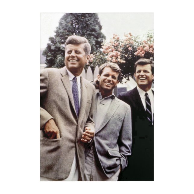 American President John Kennedy & Robert & Ted Acrylic Print (Front)