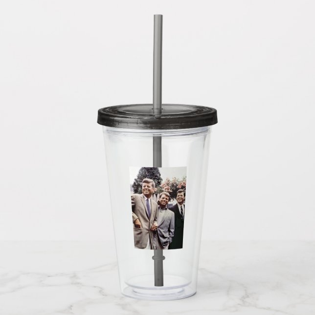American President John Kennedy & Robert & Ted Acrylic Tumbler (Front)
