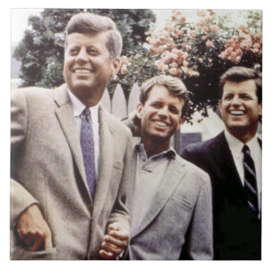 American President John Kennedy & Robert & Ted Ceramic Tile