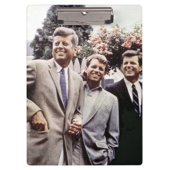 American President John Kennedy & Robert & Ted Clipboard (Front)