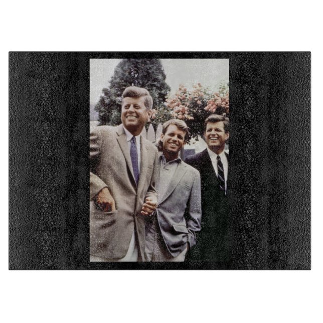 American President John Kennedy & Robert & Ted Cutting Board (Front)