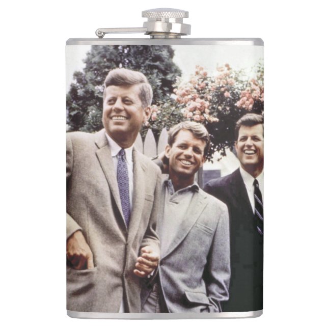 American President John Kennedy & Robert & Ted Flask (Front)