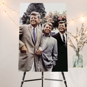 American President John Kennedy & Robert & Ted Foam Board