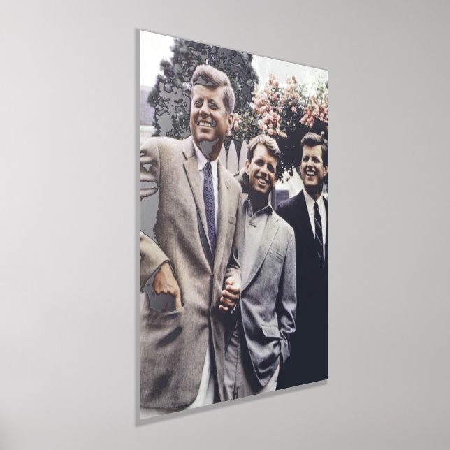 American President John Kennedy & Robert & Ted Foil Prints (Laydown)