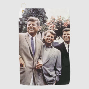 American President John Kennedy & Robert & Ted Golf Towel