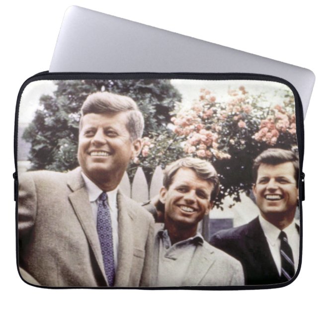 American President John Kennedy & Robert & Ted Laptop Sleeve (Front)