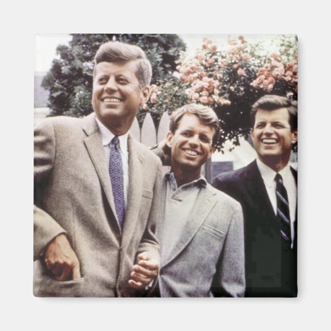 American President John Kennedy & Robert & Ted Magnet (Front)