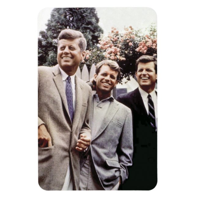 American President John Kennedy & Robert & Ted Magnet (Vertical)