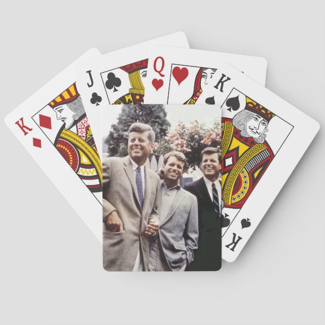 American President John Kennedy & Robert & Ted Poker Cards (Back)