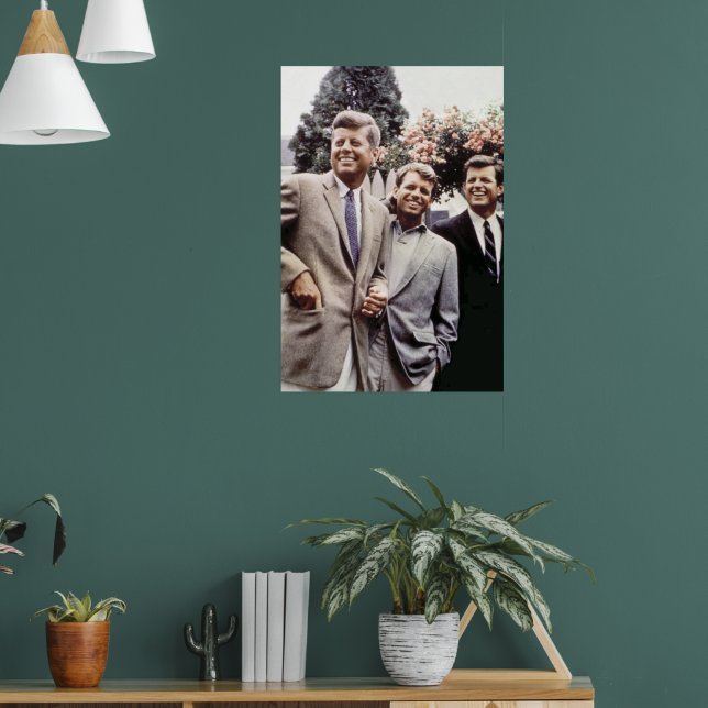 American President John Kennedy & Robert & Ted Poster (Living Room 1)