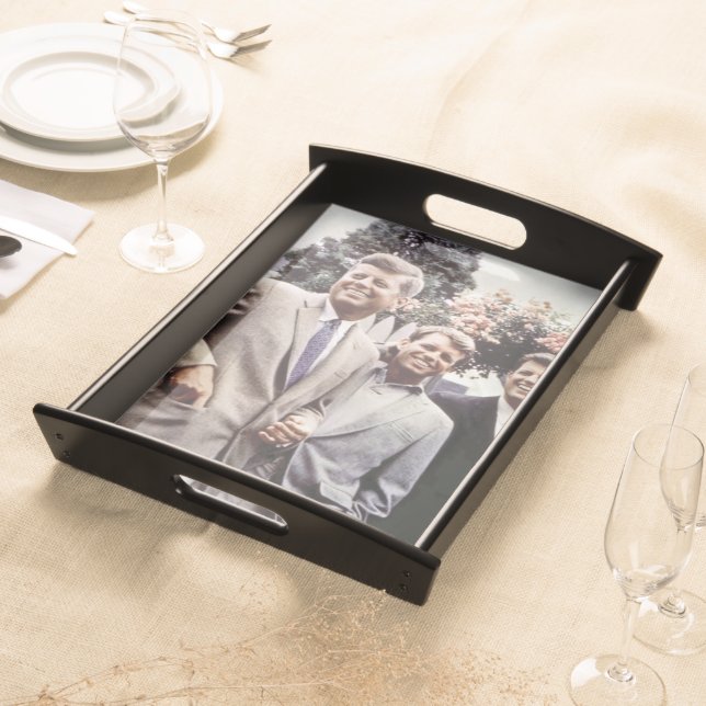 American President John Kennedy & Robert & Ted Serving Tray (Front)