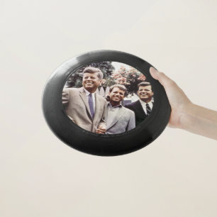 American President John Kennedy & Robert & Ted Wham-O Frisbee