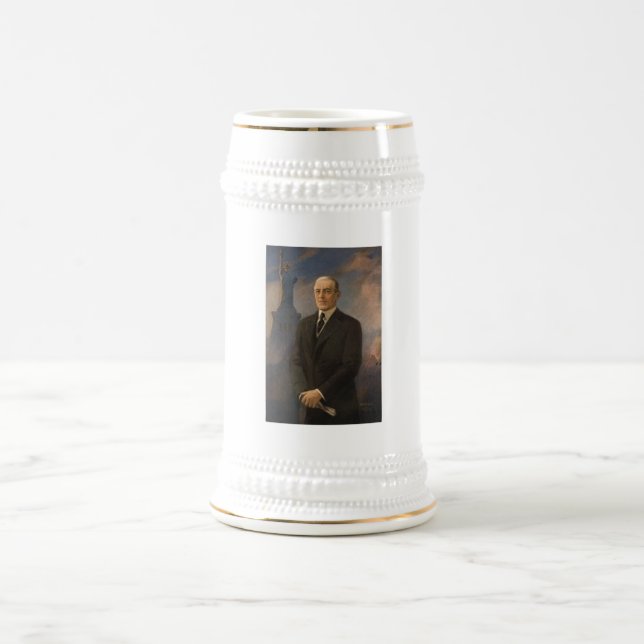 American President Woodrow Wilson & Liberty Beer Stein (Center)