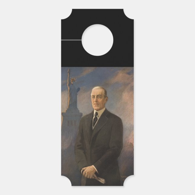American President Woodrow Wilson & Liberty Door Hanger (Front)