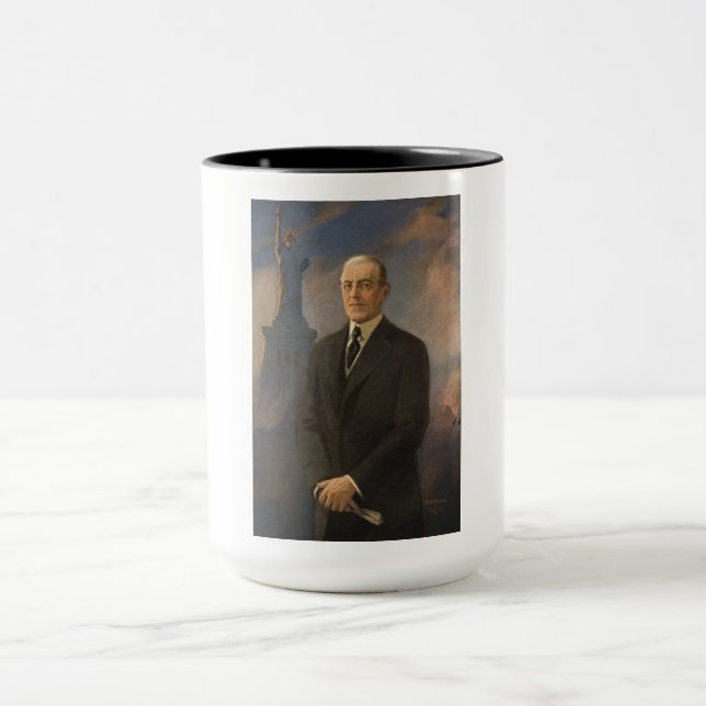 American President Woodrow Wilson & Liberty Mug (Center)
