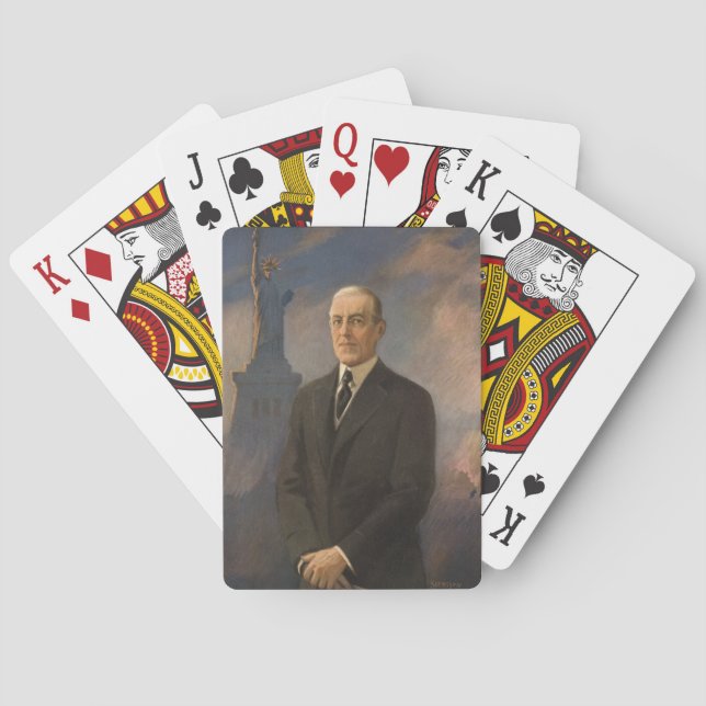 American President Woodrow Wilson & Liberty Poker Cards (Back)