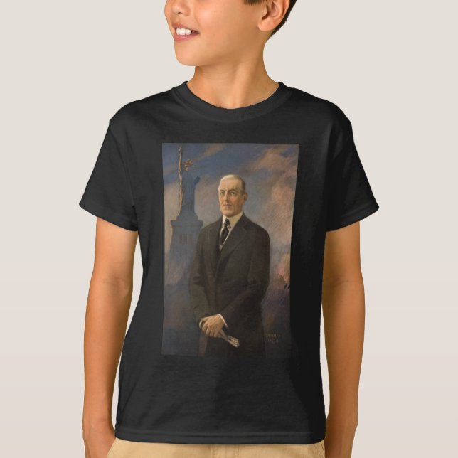 American President Woodrow Wilson & Liberty T-Shirt (Front)