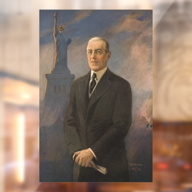 American President Woodrow Wilson & Liberty Window Cling (Sheet 2)