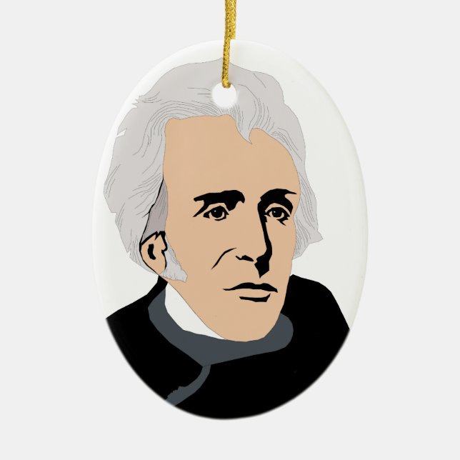 American Presidents: Andrew Jackson  1829 - 1837 Ceramic Ornament (Front)