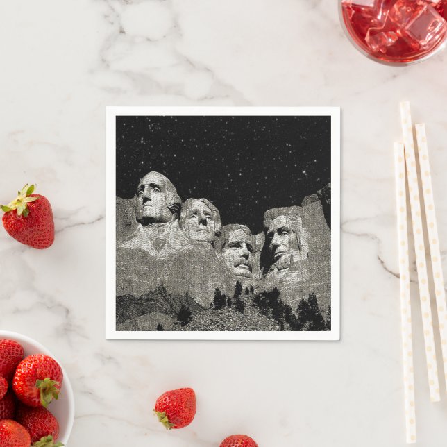 American Presidents Mount Rushmore,  Napkins (Insitu)