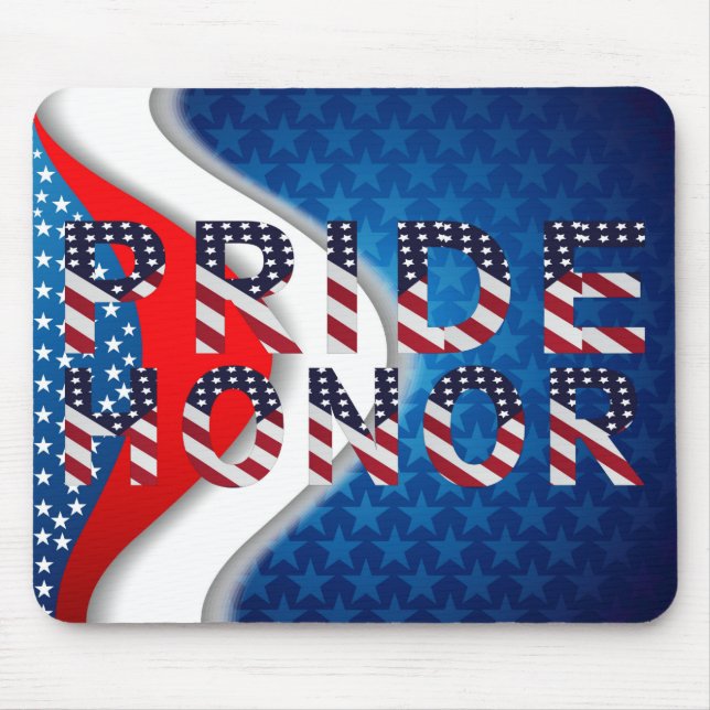 American Pride and Honor Mouse Pad (Front)