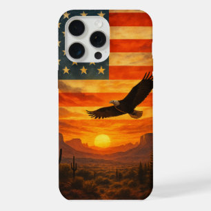 American Pride at Sunset iPhone 15 Pro Max Case