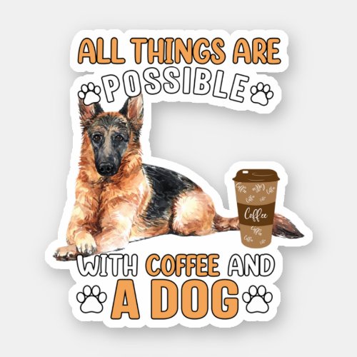 American Pride Cute Dog Animal Gift Us Flag German Sticker