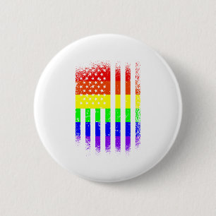 american pride flag rainbow lgbt button