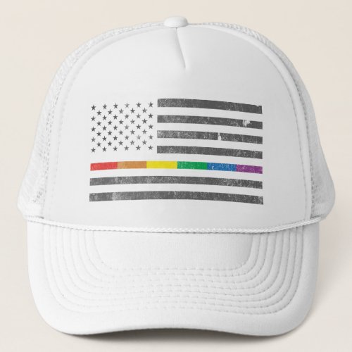 American Pride Flag Trucker Hat