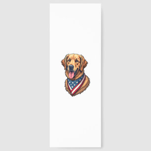 American Pride Golden Retriever Vintage Shirt Bookmarks