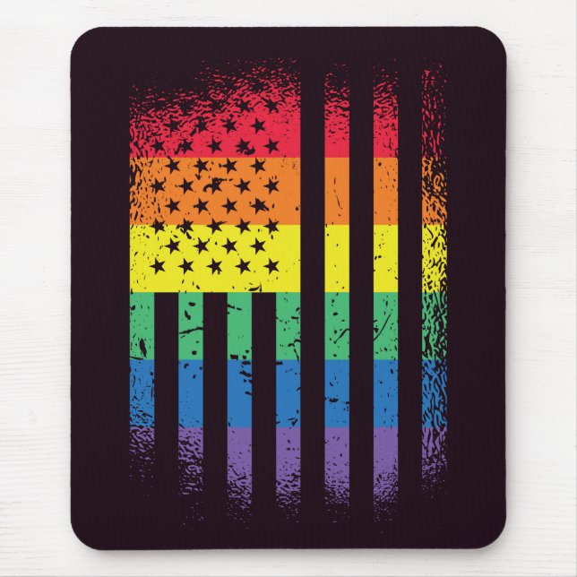 American Pride Grunge Mouse Pad (Front)