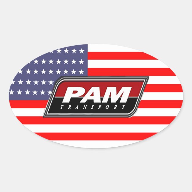 American Pride PAM Transport Oval Sticker (Front)