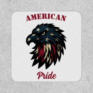 American Pride, Patriotic Red White Blue Eagle Patch