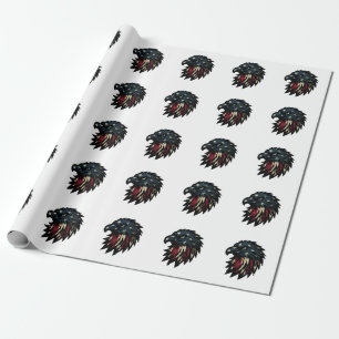 American Pride, Patriotic Red White Blue Eagle Wrapping Paper