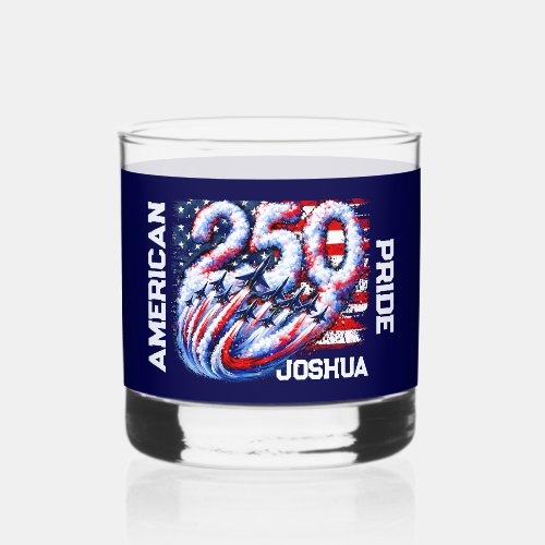 American Pride Patriotic Tribute  Whiskey Glass