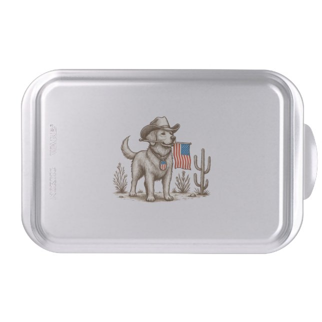 American Pride Pooch Patriotic Dog Cake Pan (Front)