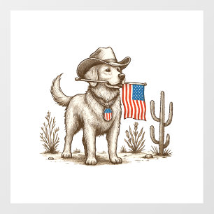 American Pride Pooch Patriotic Dog Floor Decals