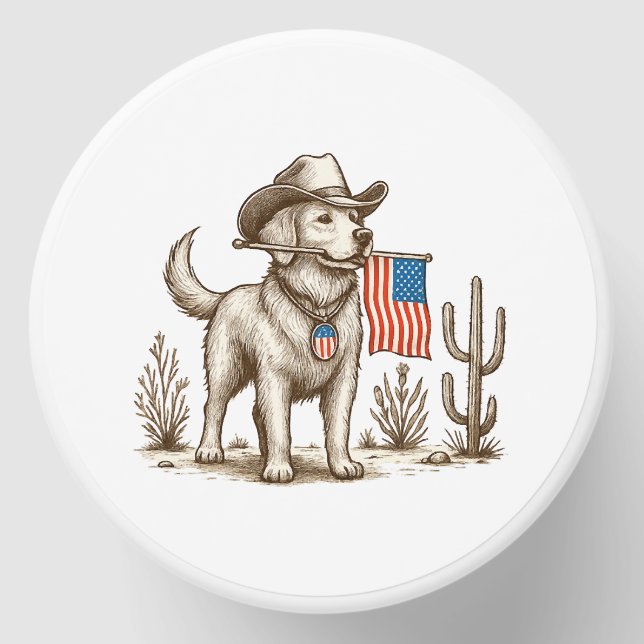 American Pride Pooch Patriotic Dog Mini Candle Favors (Front)