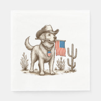American Pride Pooch Patriotic Dog Napkins