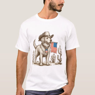 American Pride Pooch Patriotic Dog T-Shirt