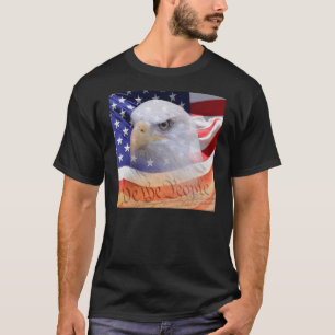 American Pride Spirit Flag Eagle Declaration T-Shirt