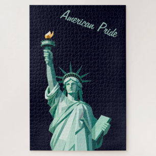American Pride Statue of Liberty Geometric Puzzle