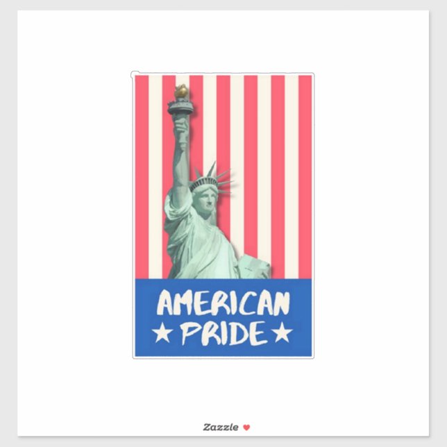 American pride sticker (Sheet)