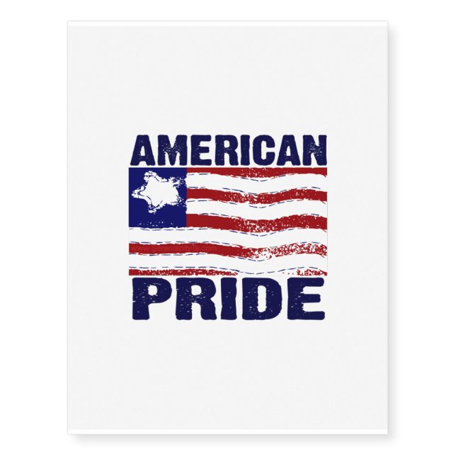 American Pride Temporary Tattoos (Front)