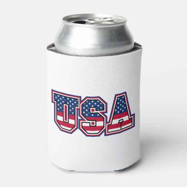 American Pride USA Custom Can Cooler (Can Front)
